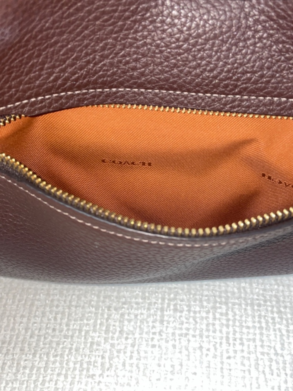 Coach “Lori” C5265, Maple Pebble Leather/Suede Shoulder Bag EUC - Picture 10 of 17